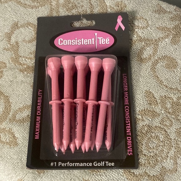 Consistent Tee 2 packs of 10=20 NIP tees+9 golf balls ⛳️🪩 - Picture 6 of 9